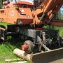 Hinterachse aufgebockt